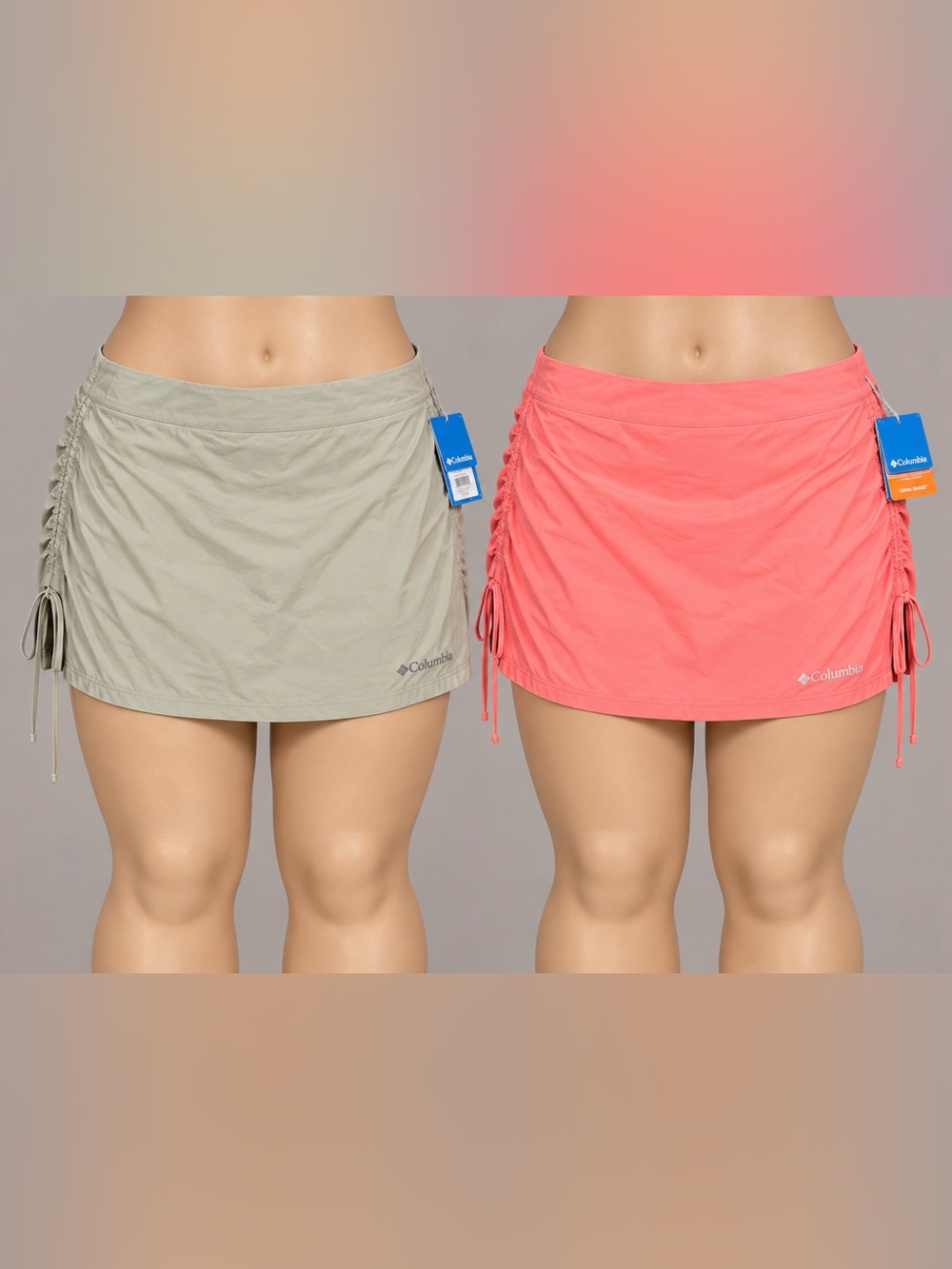 Columbia 3XL Skort Bundle 2 Pack NWT Ruched Side Tie Skorts